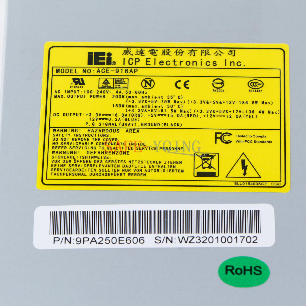 new 1PCS ACE-916A ACE-916AP Power Supply 150W - RITTAL