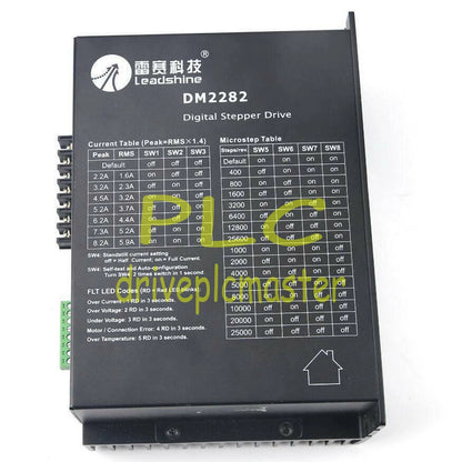 Leadshine DM2282 2/4 Phase Digital Stepper Motor Driver 80-220VAC 0.5-8.2A #