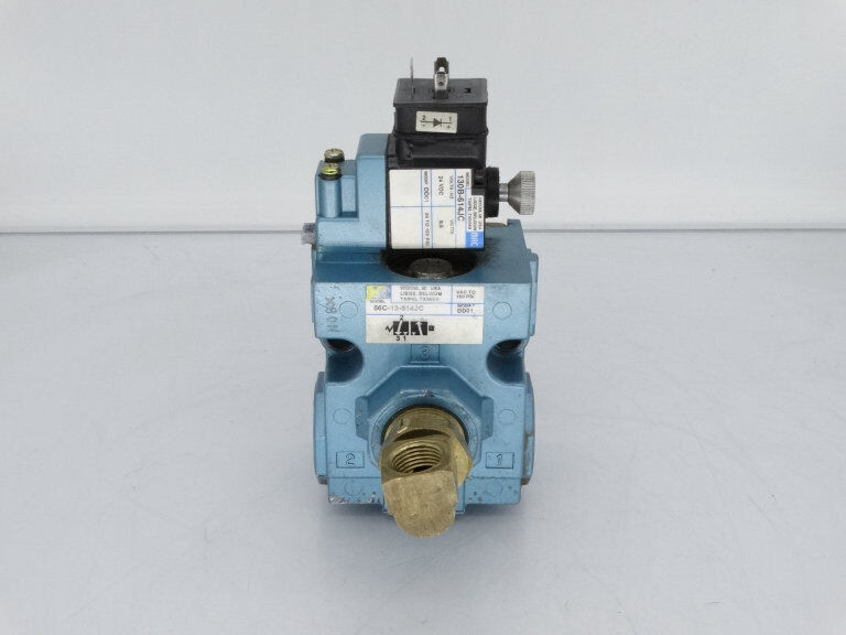 MAC VALVES INC 56C-13-614JC VALVE - Pressure Regulating Valve with Quick-Connection Fitting, 56 Bar, Male to Male, Low Profile Design, High Pressure Safety, Professional Manufacturing - MAC VALVES INC