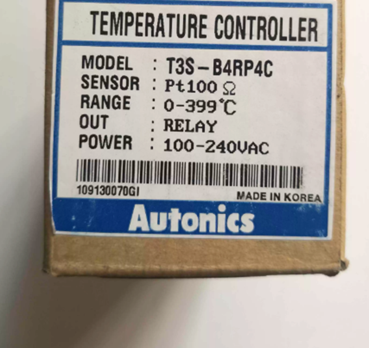 Autonics T3S-B4RP4C Temperature Controller Autonics