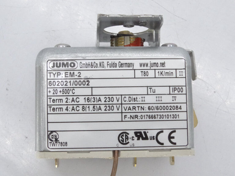 JUMO 602021/0002 Temperature Controller - JUMO