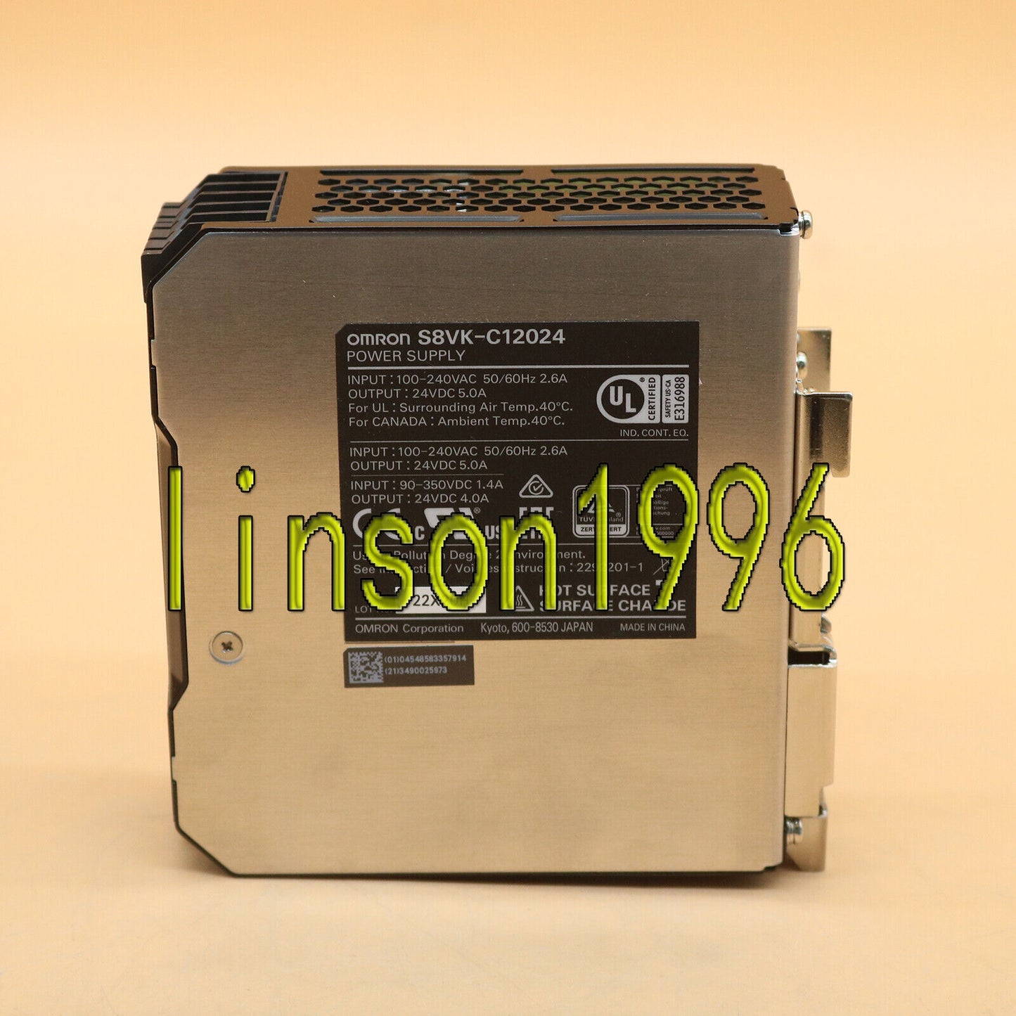 Omron S8VK-C12024 Switching Power Supply 100-240VAC - OMRON