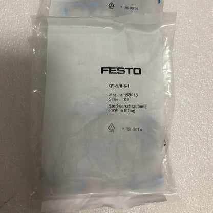 New FESTO QS-1/8-6-I 153013 10pcs Connector - FESTO