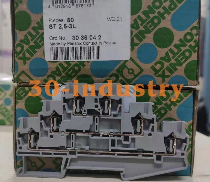 50PCS Box Phoenix 3036042 ST 2.5-3L Three-layer Terminal Connectors - PHOENIX