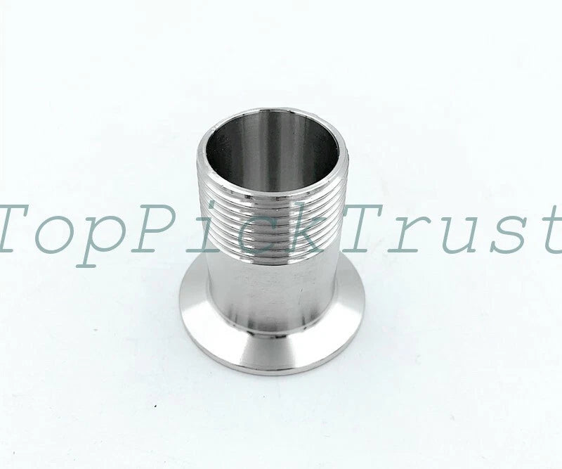 Steel Sanitary Male Threaded Ferrule Pipe Fitting Tri Clamp Adapter 304Stainless