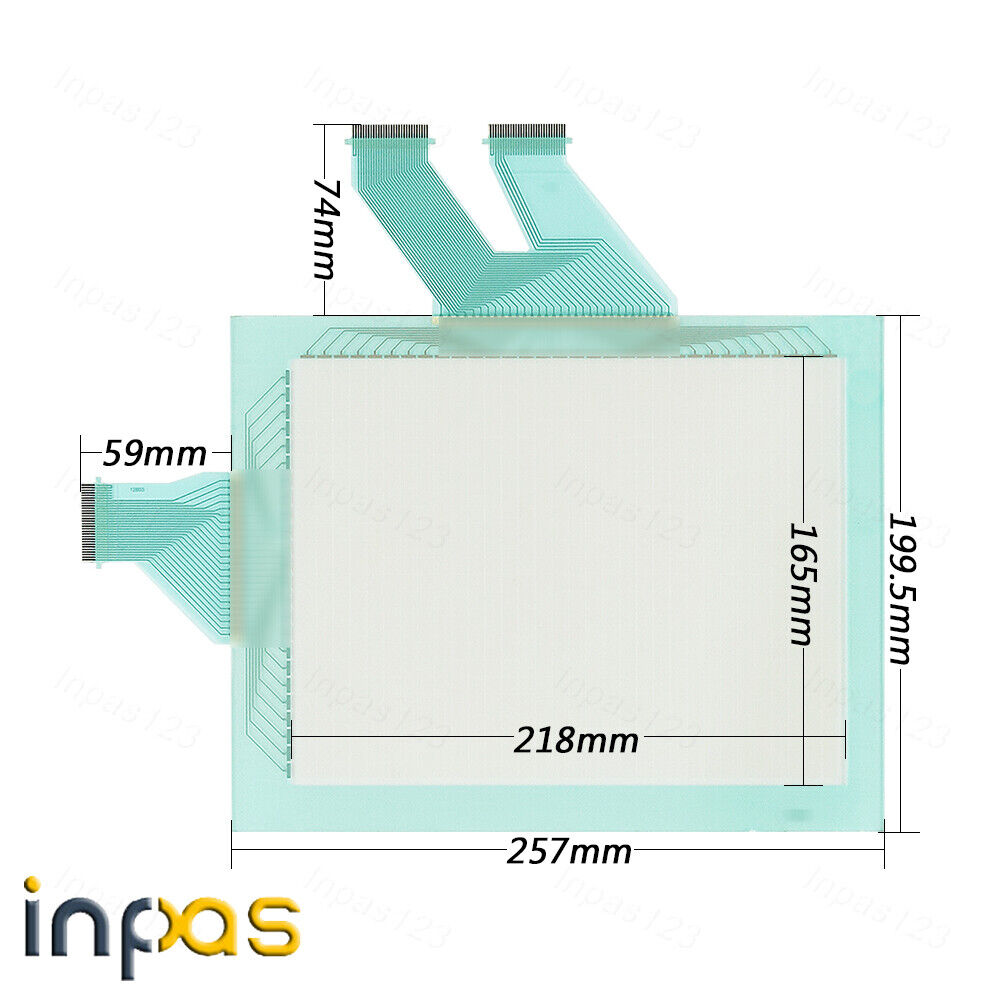 NT631C-ST153B-V3 Touchscreen Panel Glass with Overlay Film - KOEED