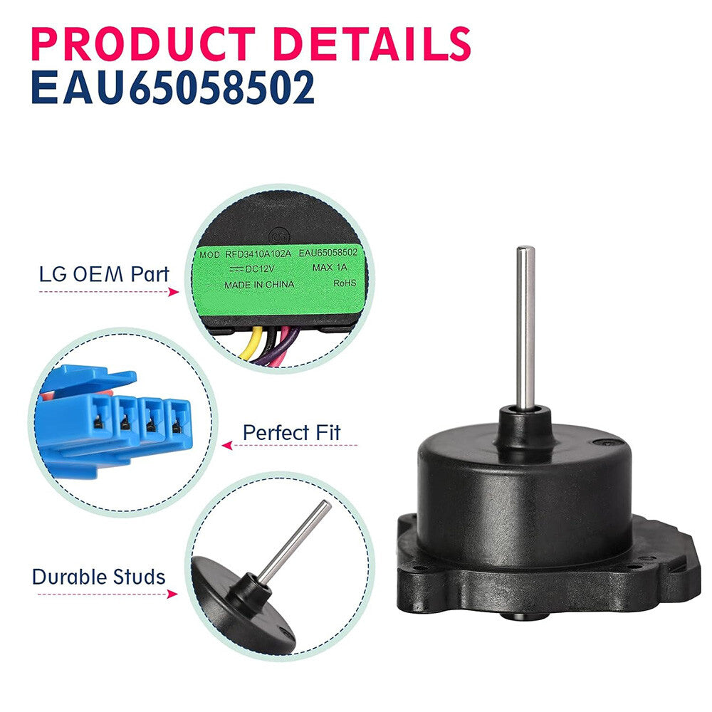 new RFD3410A102A EAU65058502 DC12V for LG Rrefrigerator Fan DC Motor