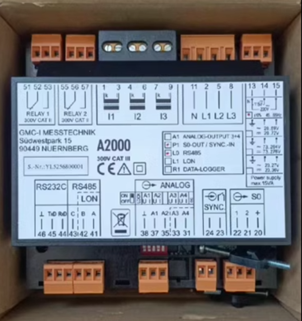 GOSSEN METRAWATT GMBH A2000 Power Meter - GOSSEN