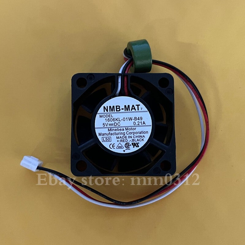 new 1pcs NMB-MAT 1606KL-01W-B49 5V 0.21A 3 wire 4 cm 4015 cooling fan