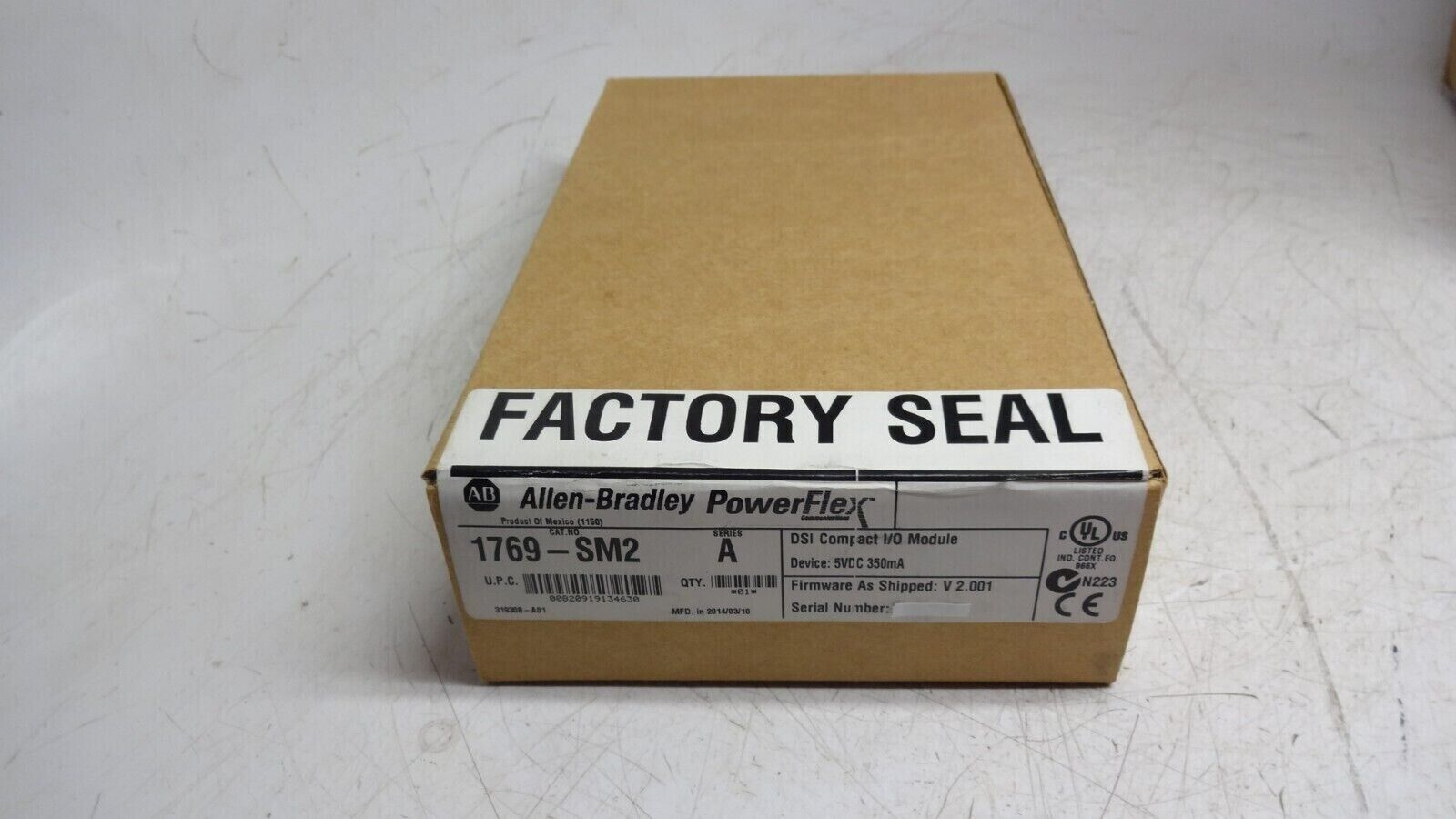 Allen Bradley 1769-SM2 Ser A V2.001 Compact New Sealed - ALLEN BRADLEY