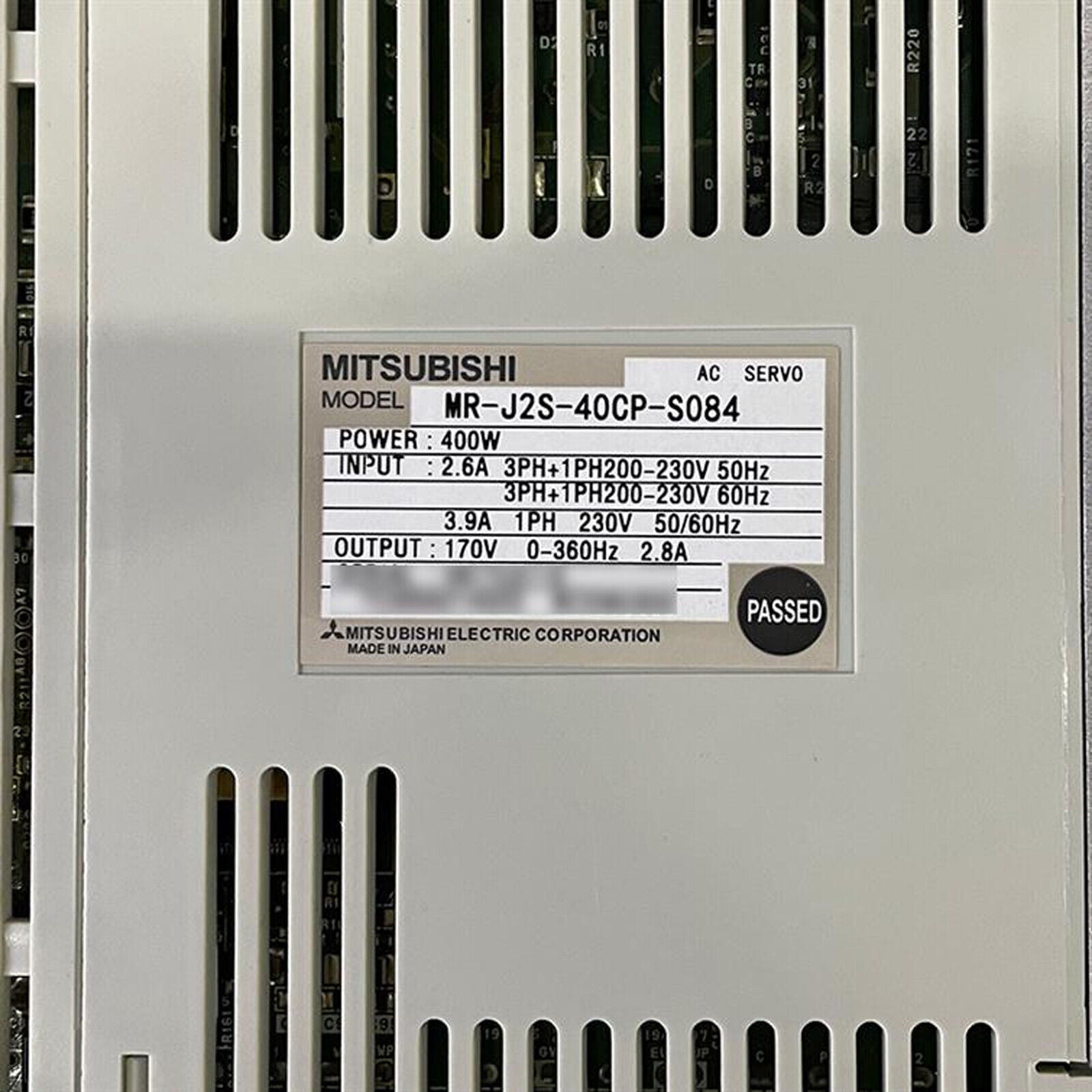 Mitsubishi MR-J2S-40CP-S084 AC Servo Amplifier - MITSUBISHI
