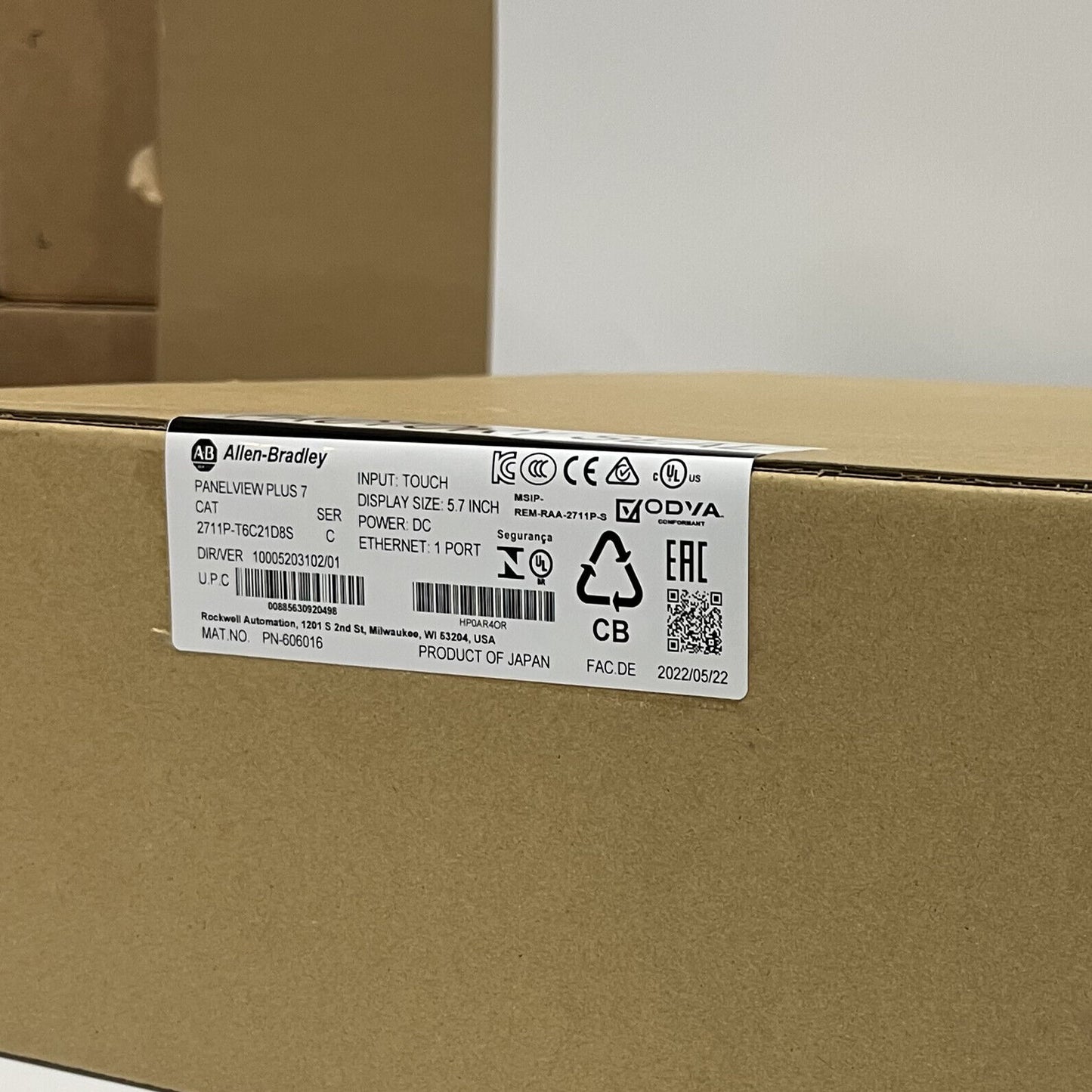 Allen-Bradley PanelView Plus 7 Operator Interface Ship Kit 2711P-T6C21D8S - ALLEN-BRADLEY