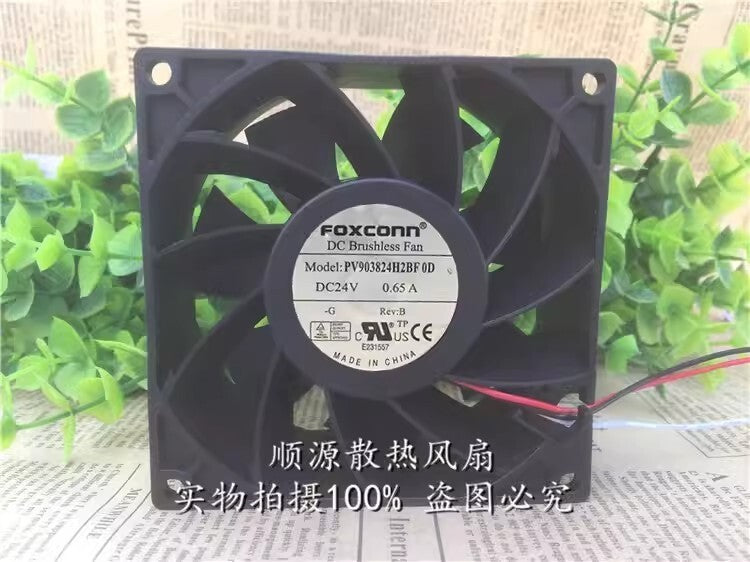 FOXCONN PV903824H2BF 0D 9038 DC24V 0.65A 9CM 3-Wire Inverter Cooling Fan