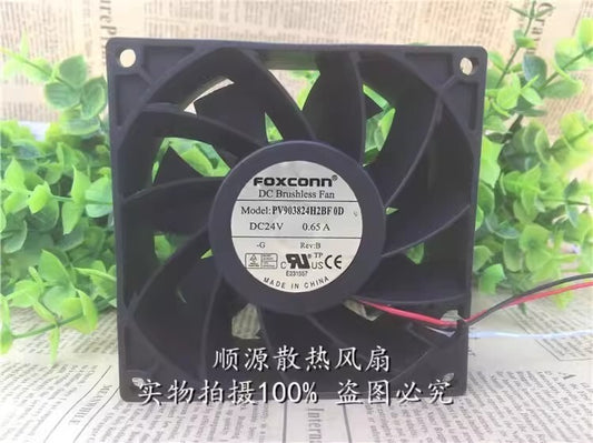 FOXCONN PV903824H2BF 0D 9038 DC24V 0.65A 9CM 3-Wire Inverter Cooling Fan