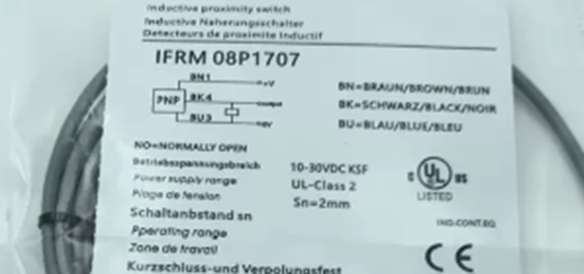 New BAUMER IFRM 08P1707 Inductive Proximity Switch Sensor - BAUMER
