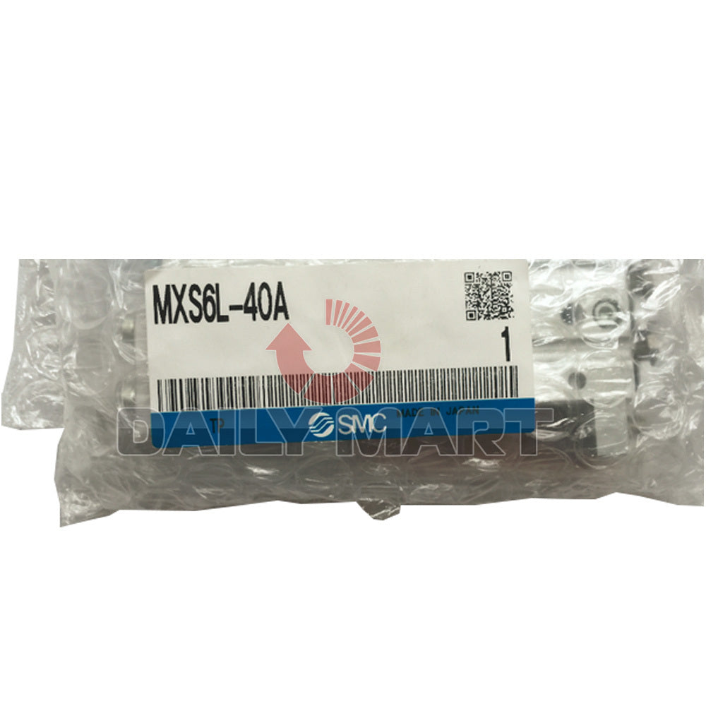 new SMC MXS6L-40A Slide Table, 5mm~150mm Stroke Adj, MXS/MXJ Guided Cylinder
