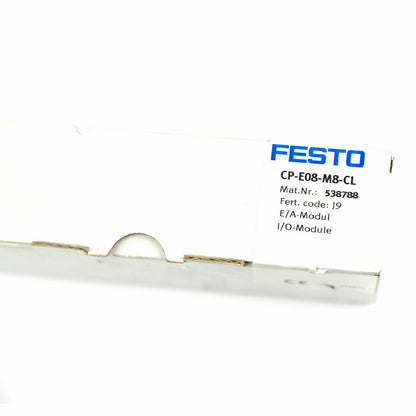 new In Box FESTO CP-E08-M8-CL 538788 Module - FESTO