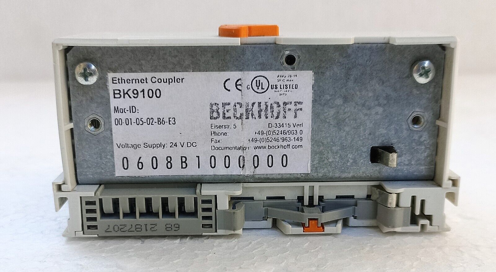 Beckhoff Ethernet Coupler Module Bk9100 1pc - BECKHOFF