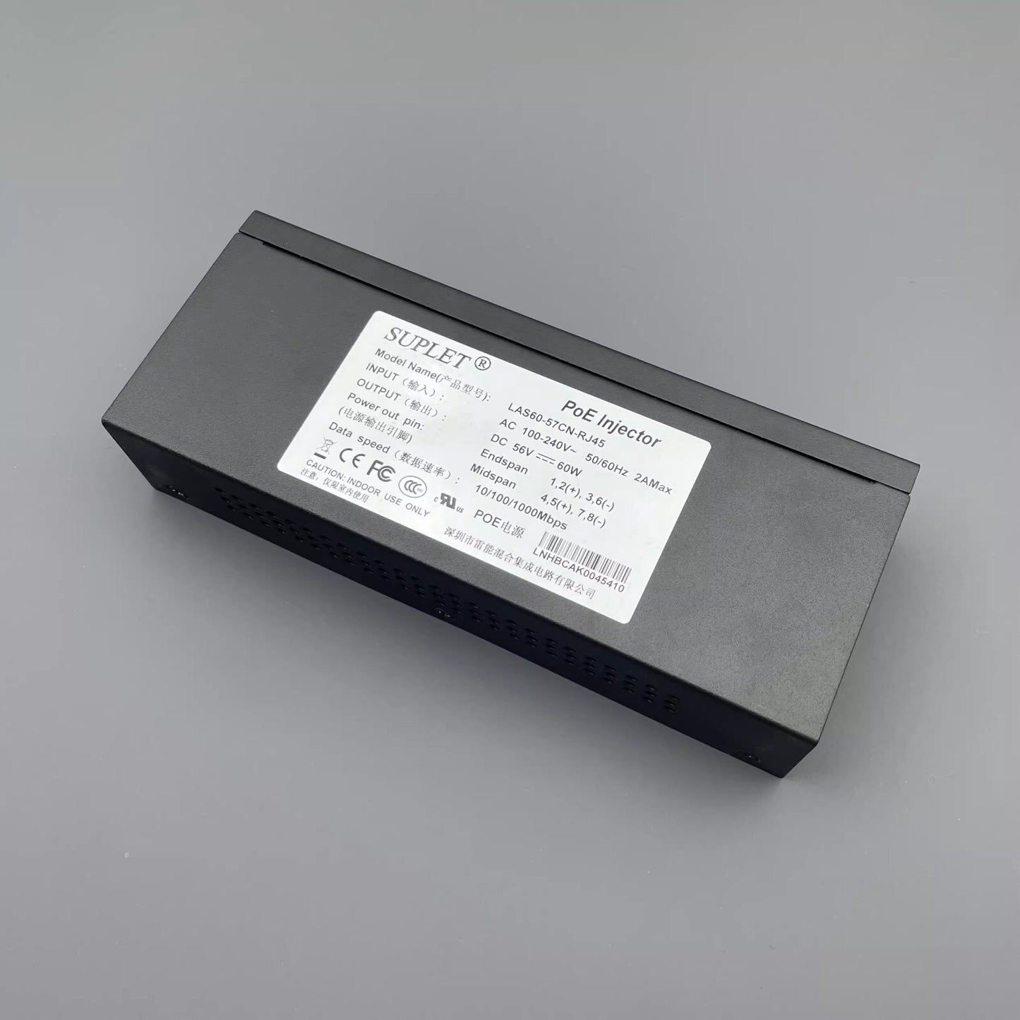 SUPLET LAS60-57CN-RJ45 POE Power Supply