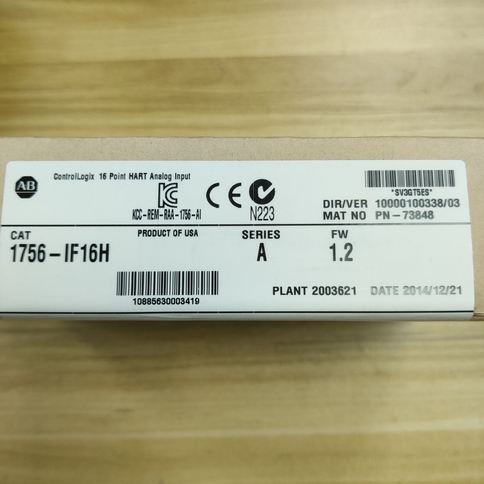 NEW 2023 Factory-Sealed ControlLogix 16 Pt HART Module 1756IF16H - CONTROLLOGIX