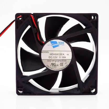 HXH HDH0812EA -A 8025 DC12V 0.38A 8CM 2-wire high airflow cooling fan