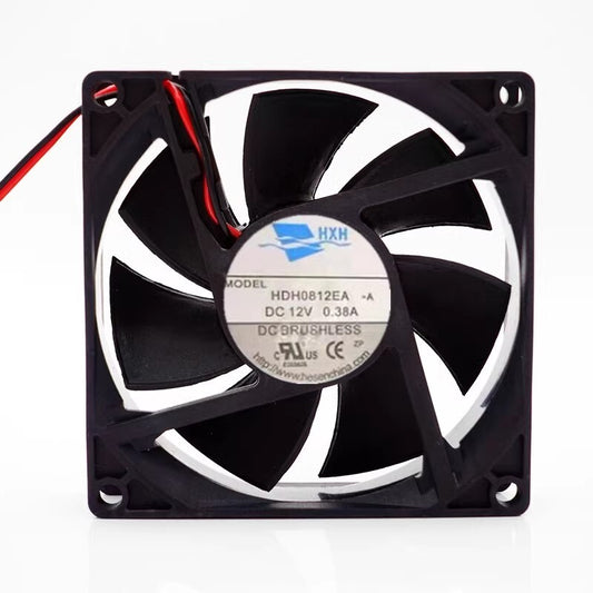 HXH HDH0812EA -A 8025 DC12V 0.38A 8CM 2-wire high airflow cooling fan