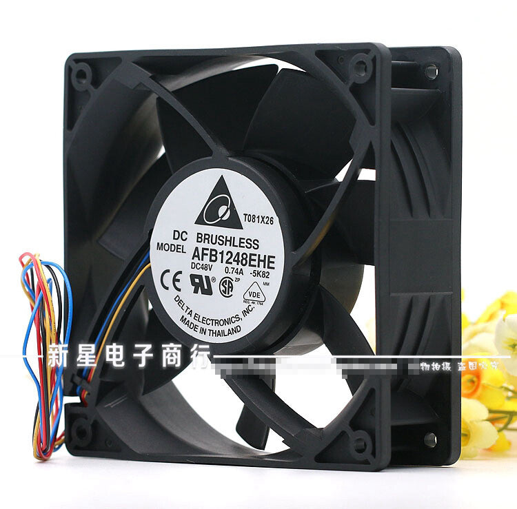 1pcs  DELTA AFB1248EHE 12038 48V 0.74A PWM speed control fan