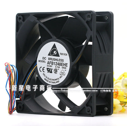 1pcs  DELTA AFB1248EHE 12038 48V 0.74A PWM speed control fan