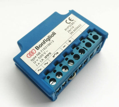 new 1x Bonfiglioli type NB 710210013 RHPSC80-1 500V~ 1A motor brake rectifier block - BONFIGLIOLI