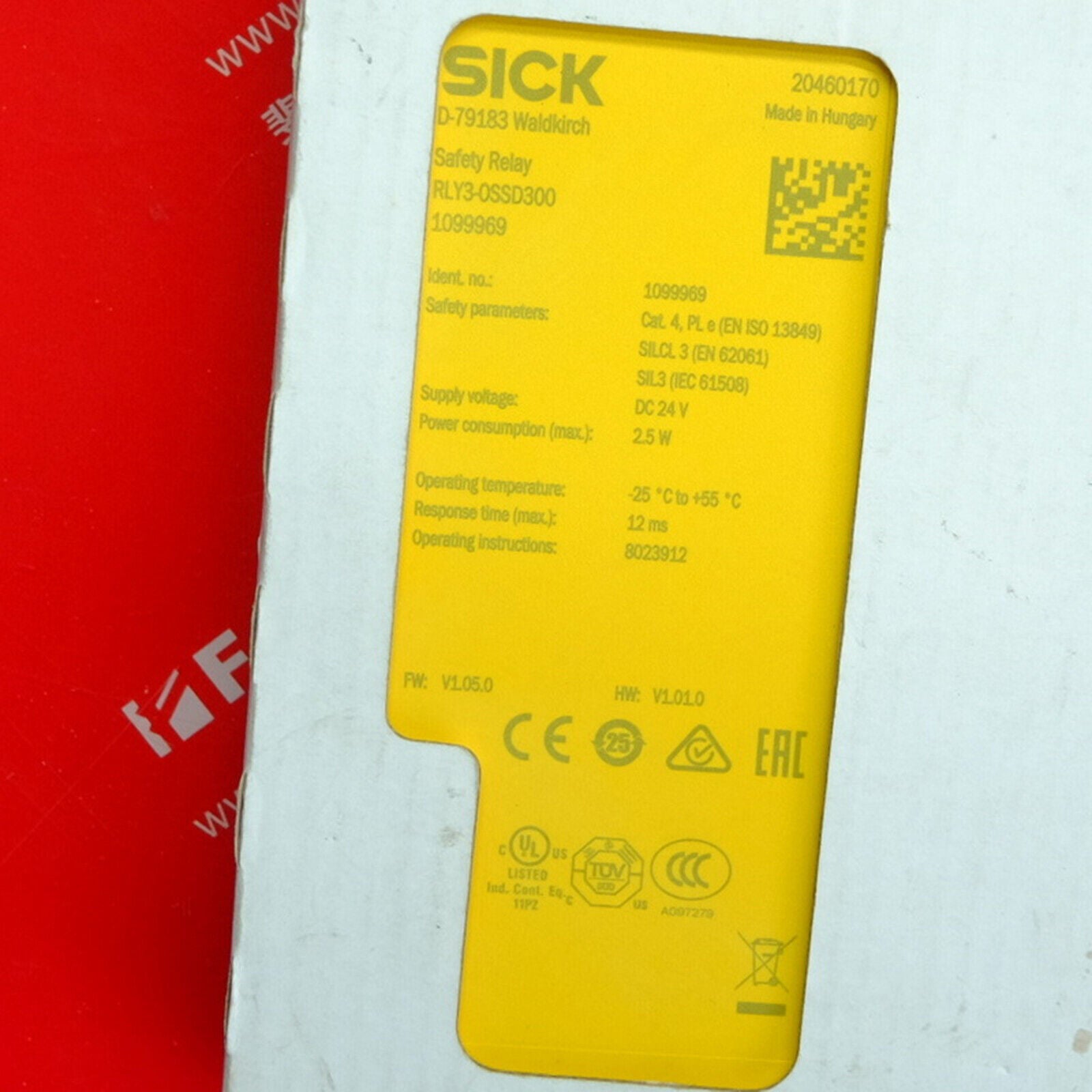 new 1 piece   sick RLY3-OSSD300 1099969 Safety Relays ship