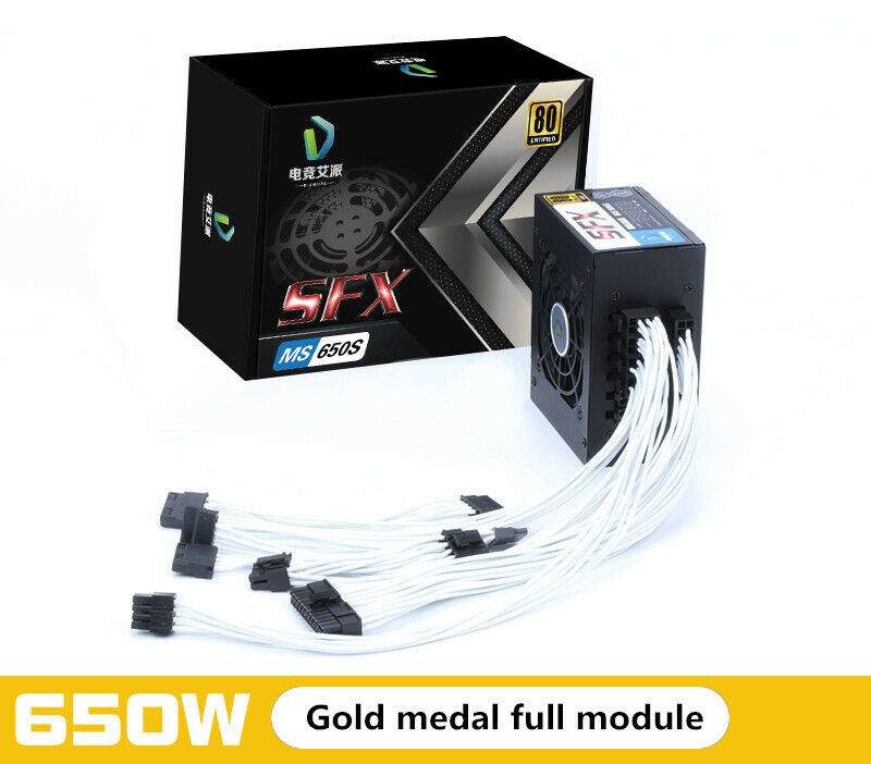 new MS-650S gold medal full module 650W SFX itx chassis silent power supply