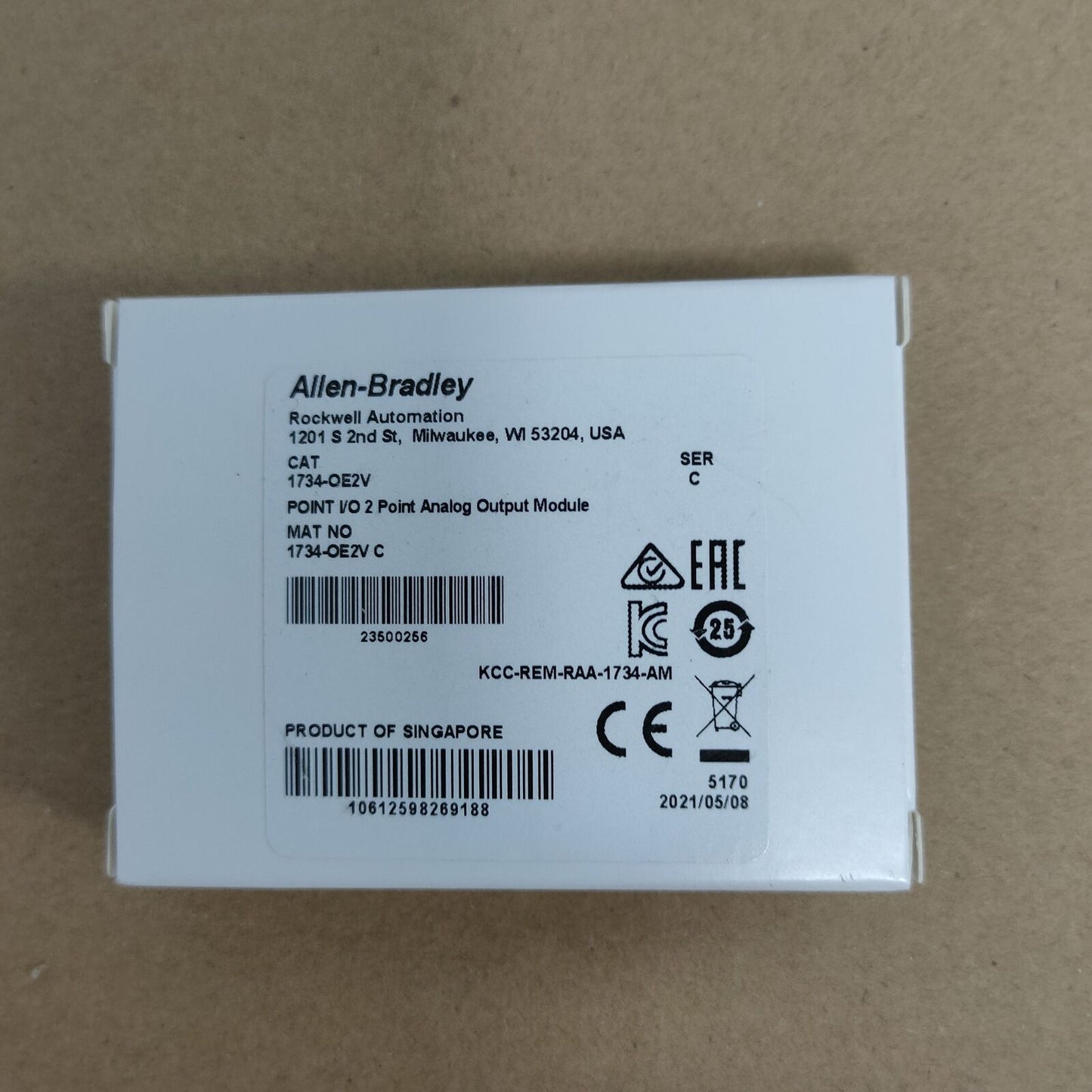 Allen-Bradley 1734-OE2V Factory Sealed Module - ALLEN-BRADLEY