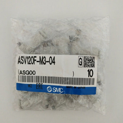 10 Piece SMC ASV120F-M3-04 Speed Exhaust Control Valve - SMC