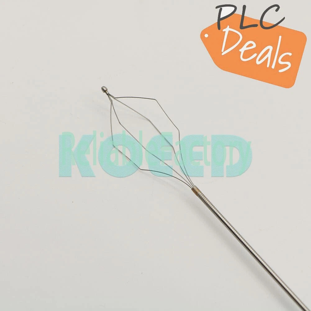 Bourdon tube foreign body forceps for endoscope, mesh basket, soft lens 1.8×2100