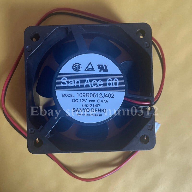 1pcs Sanyo 109R0612J402 6025 12V 0.47A 6 cm cooling fan