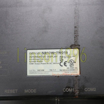 Omron Touch Screen NB10W-TW01B Tested Good Condition - OMRON