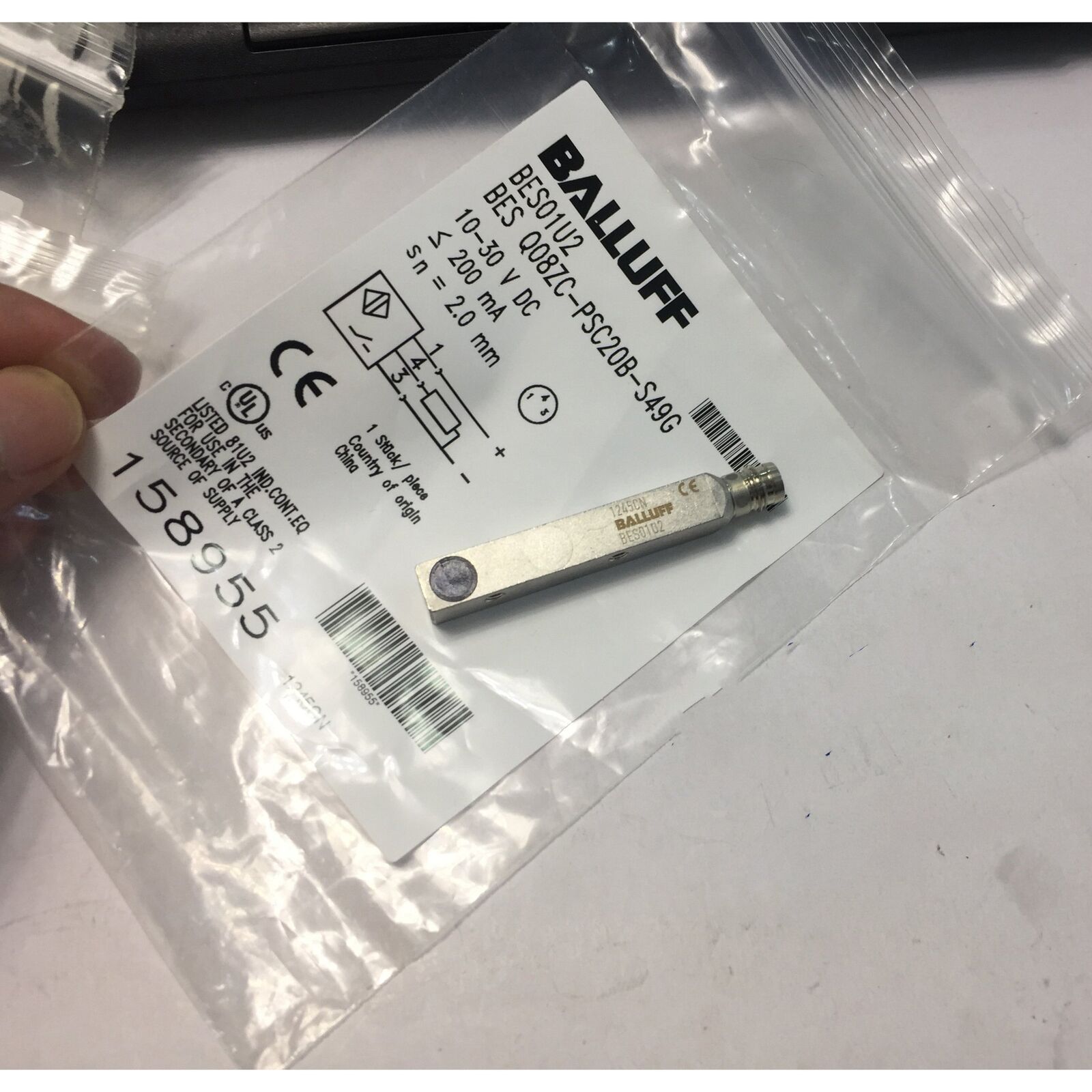 BALLUFF Proximity Switch Sensor BES Q08ZC-PSC20B-S49G - BALLUFF