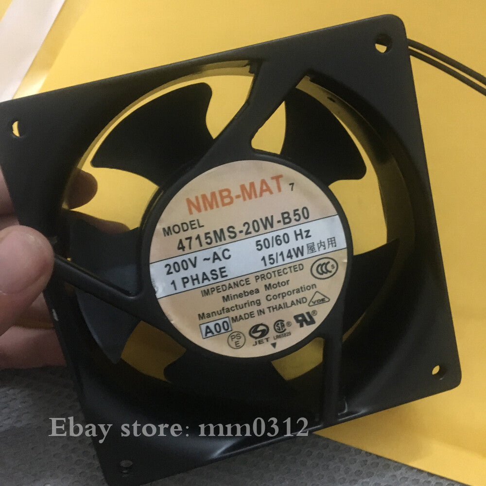 1pcs NMB 4715MS-20W-B50 200V 50/60Hz 15/14W 12038 120mm 2-wire AC fan