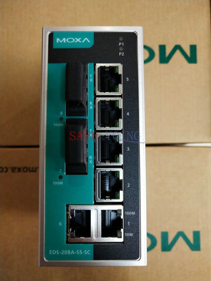 MOXA EDS-208A-SS-SC Ethernet Switch for PLC Applications - MOXA