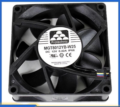 MAGIC MGT8012YB-W25 12V 0.66A 8025 8CM 4-Wire Cooling Fan