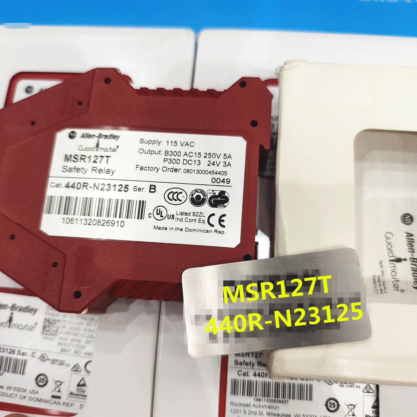 new 1pcs AB Safety Relay MSR127T 440R-N23125 - KOEED