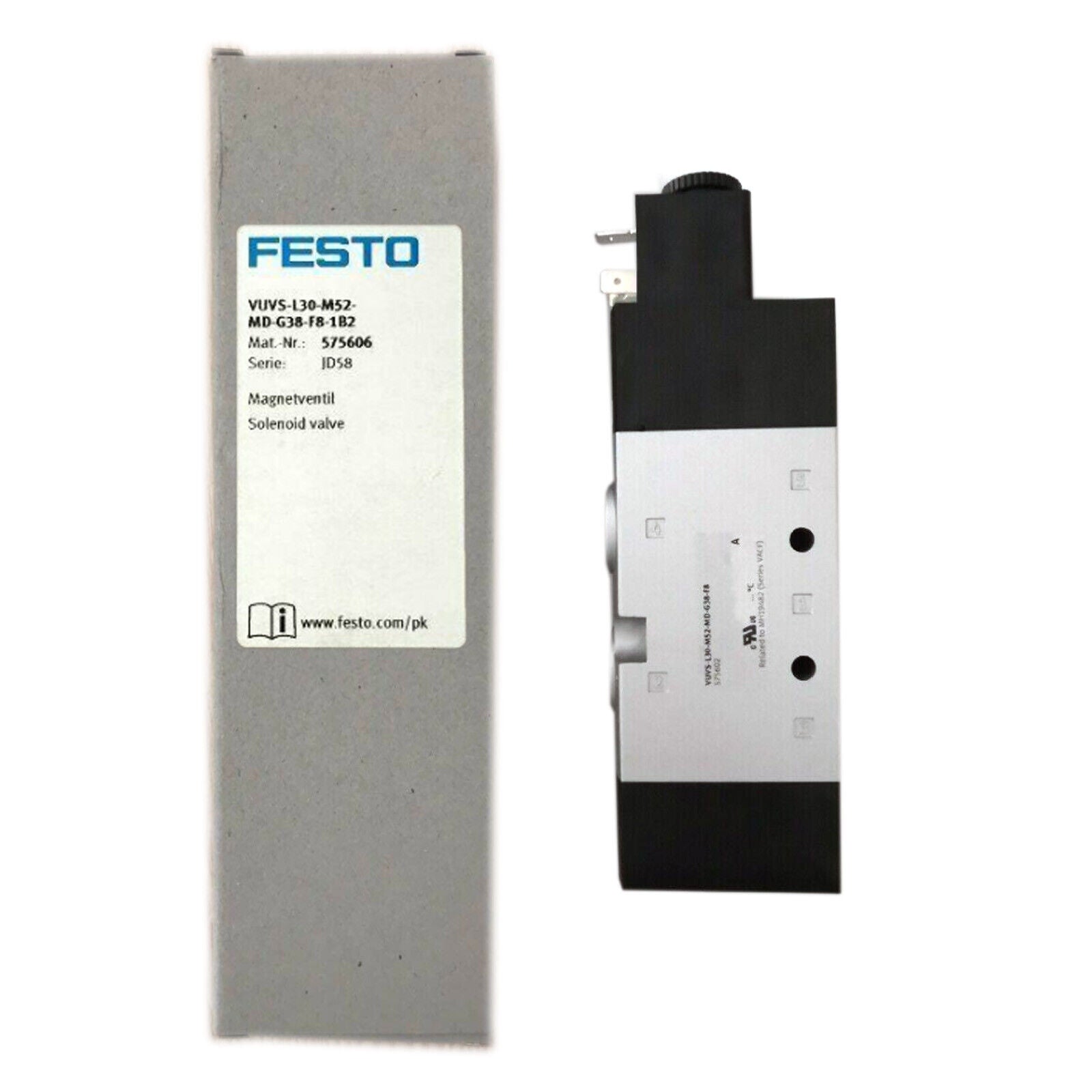 new 1PCS FESTO VUVS-L30-M52-MD-G38-F8-1B2 575606 Solenoid valve - FESTO