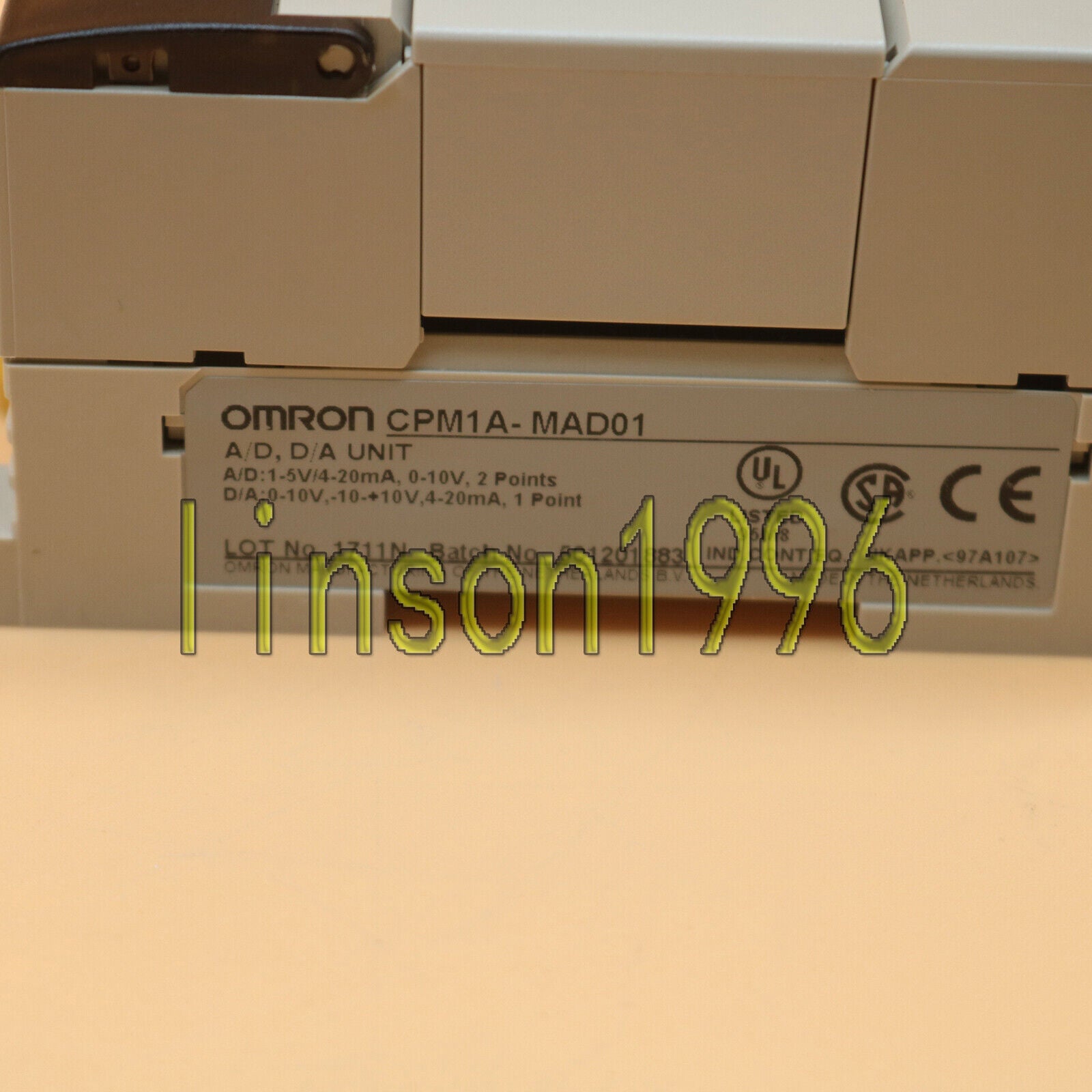 used ONE  Omron PLC Programmable Controller CPM1A-MAD01 Fully tested