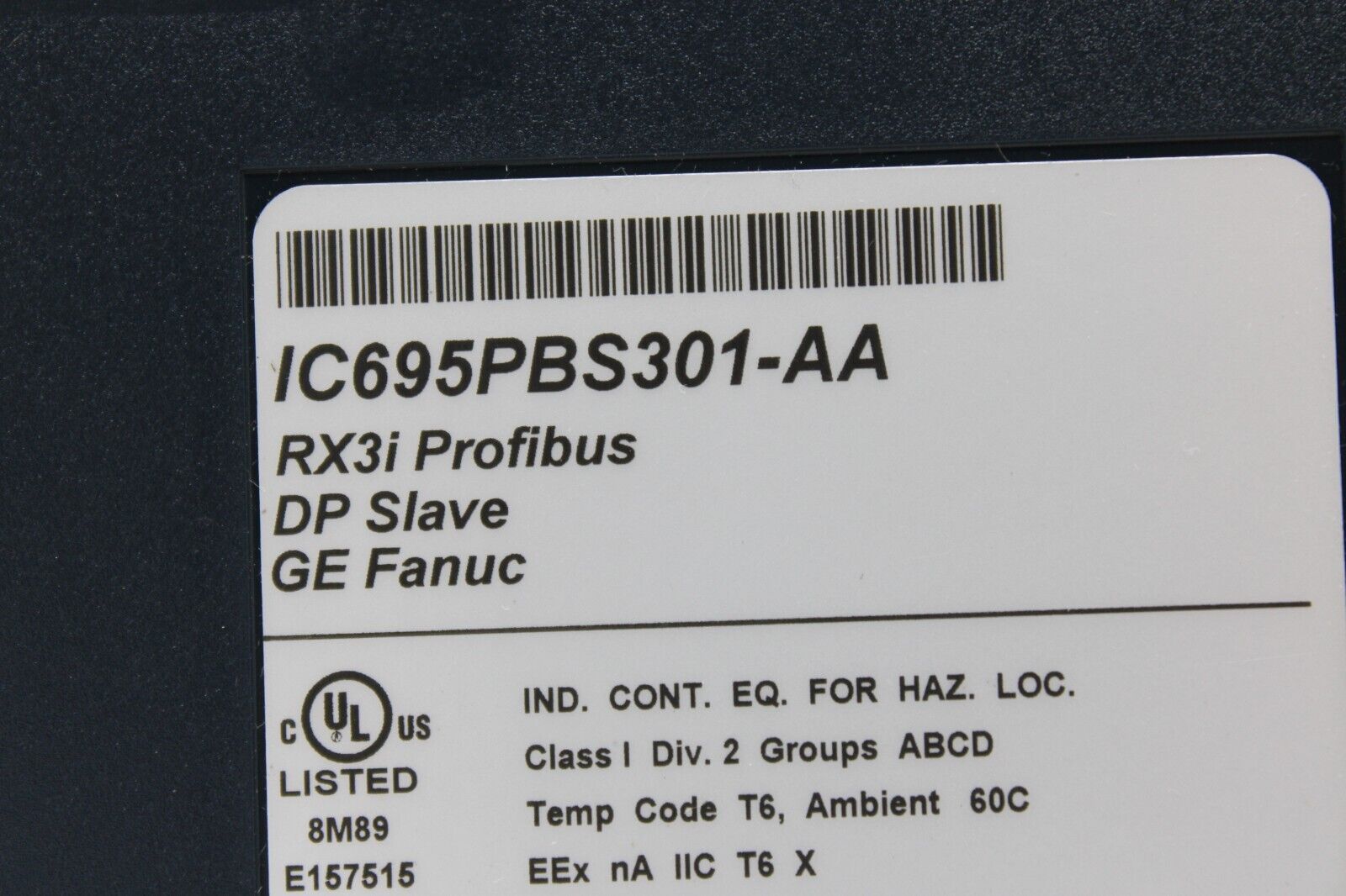 used GE Fanuc IC695PBS301-AA Profibus Communications Module - GE FANUC
