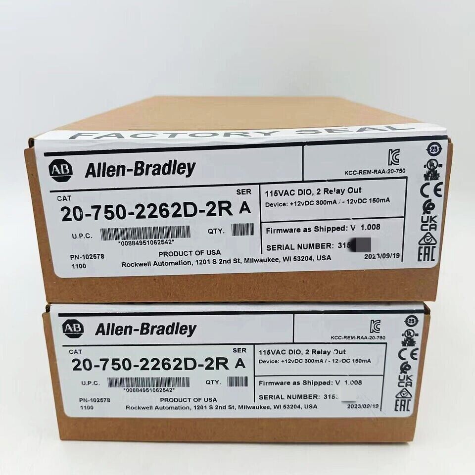 Sealed Allen Bradley 20-750-2262D-2R SER A PowerFlex 750 115V Module - High-Performance Power Solution - ALLEN BRADLEY