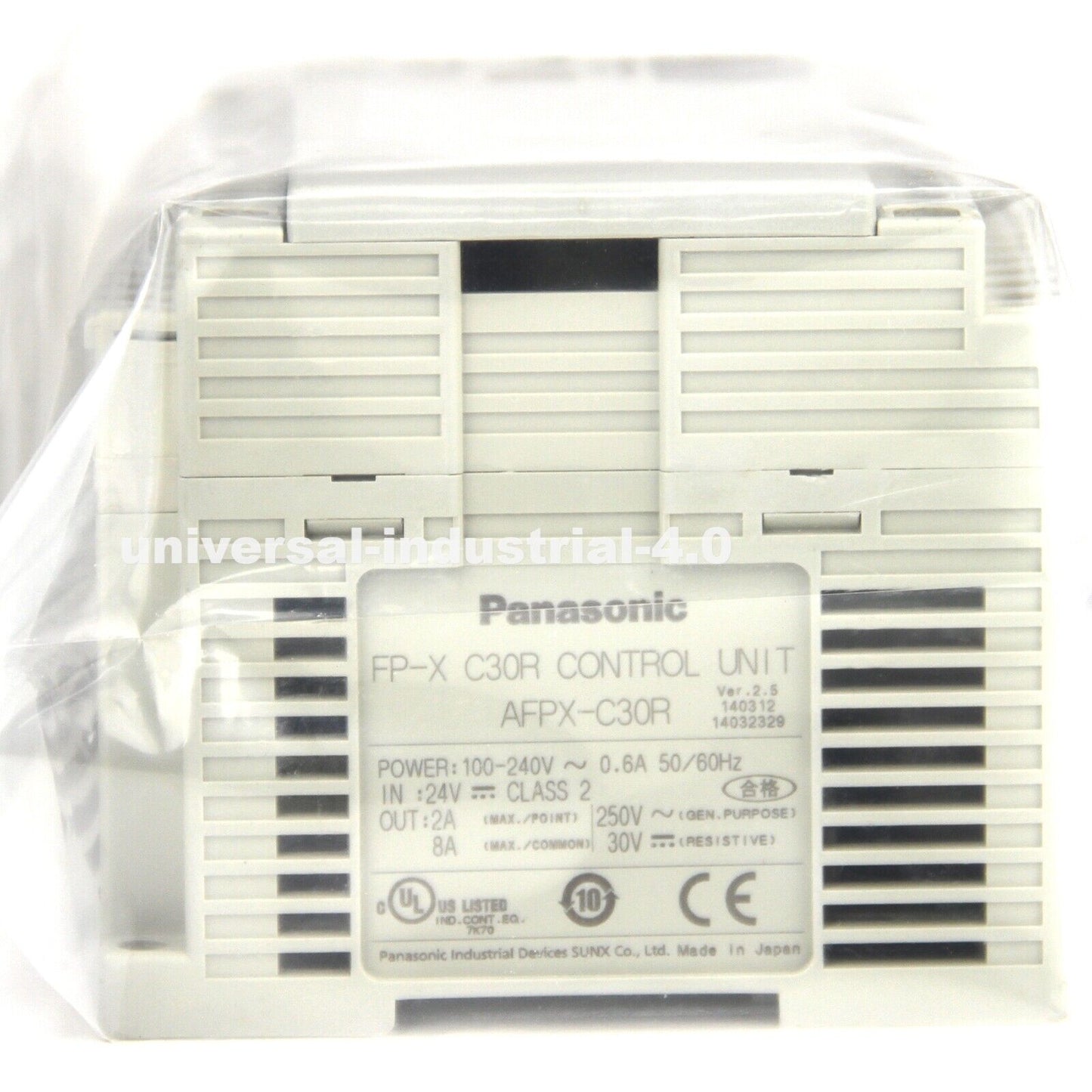 Panasonic AFPX-C30R PLC Control Unit 100-240VAC 16 DC Inputs - PANASONIC