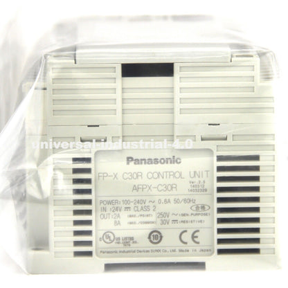 Panasonic AFPX-C30R PLC Control Unit 100-240VAC 16 DC Inputs - PANASONIC