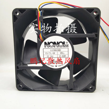 NONOI G1238H24B2 24V 0.450A 120*120*38mm axial fan