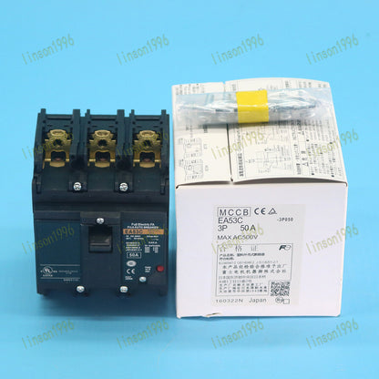 1PC Fuji Circuit Breaker EA53C 50A 3P Fast Ship - FUJI CIRCUIT BREAKER