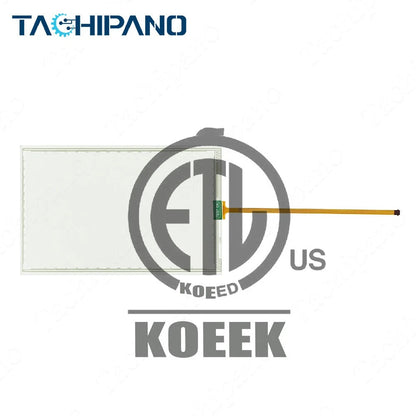 1SET for 2711P-T9W22D9P Glass Panel with Front Overlay Film Touch Screen #dr